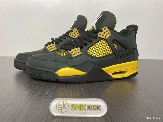 1st Kicks Shoes Thunder Retro 3874 Upgraded DH6927- Jordan 4 1027